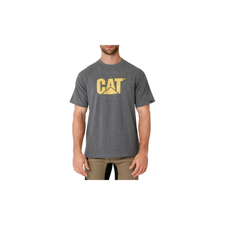 Caterpillar Clothing Lahore - Caterpillar Tm Logo Mens T-Shirts Dark Grey (247518-ZPU)